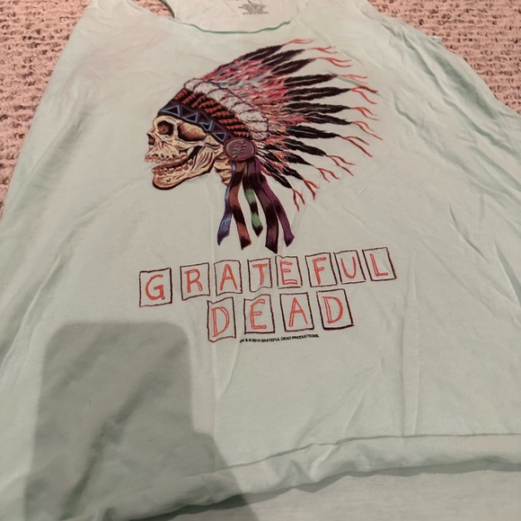 Great full dead skull Navaho tank top mint green - Picture 2 of 3